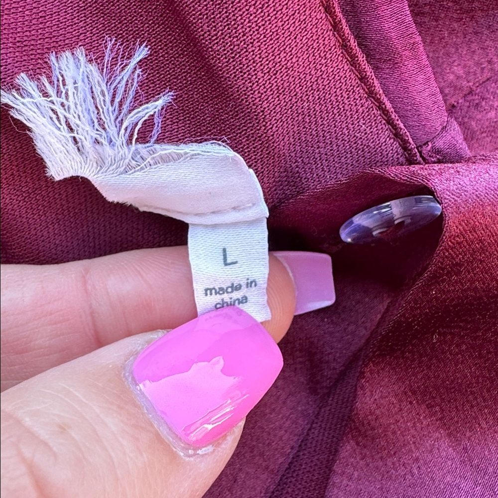 ASTR the Label Wine Pleated Bustier Midi Dress Burgundy Sweetheart Size Large - Picture 6 of 7